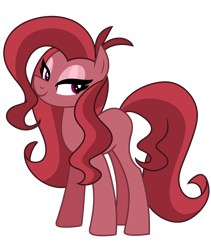 Size: 2000x2375 | Tagged: safe, artist:wubcakeva, oc, oc only, oc:mezma, earth pony, pony, beautiful, cute, disguise, disguised siren, female, high res, lidded eyes, mare, ponified, pretty, redesign, simple background, smiling, solo, transparent background