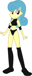 Size: 685x1582 | Tagged: safe, artist:invisibleink, artist:marcusvanngriffin, artist:vicakukac200, edit, lemon hearts, equestria girls, background human, belly button, boots, clothes, elbow pads, female, knee pads, midriff, shoes, simple background, solo, sports, sports bra, sports panties, transparent background, vector, wrestler, wrestling