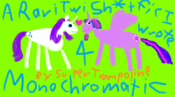 Size: 1278x712 | Tagged: safe, artist:super trampoline, derpibooru import, rarity, twilight sparkle, twilight sparkle (alicorn), alicorn, pony, unicorn, 1000 hours in ms paint, cover art, duo, female, lesbian, rarilight, shipping, text