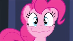 Size: 1280x720 | Tagged: safe, screencap, pinkie pie, earth pony, pony, equestria girls, equestria girls (movie), cute, diapinkes, faic, female, i'm so nervous that i am, looking at you, mare, nervicited, pinkie being pinkie, smiling, solo