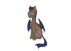 Size: 2800x2000 | Tagged: safe, oc, oc only, oc:cloak & dagger, bat pony, pony, 2020 community collab, bat pony oc, derpibooru community collaboration, male, simple background, sitting, solo, torn ear, transparent background