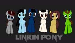 Size: 1900x1100 | Tagged: safe, artist:koscielny, pony, album, album cover, linkin park, parody, ponified, ponified album cover