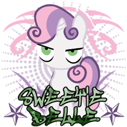 Size: 500x500 | Tagged: safe, artist:thaddeusc, sweetie belle, pony, simple background, solo, spray, transparent background