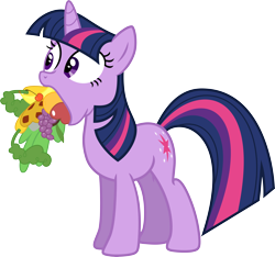 Size: 9000x8406 | Tagged: safe, artist:korsoo, twilight sparkle, unicorn twilight, pony, unicorn, green isn't your color, .svg available, absurd resolution, apple, banana, carrot, cherry, female, food, fruit, gentlemen, grapes, mare, mouth hold, orange, pie, simple background, solo, transparent background, vector