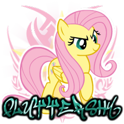 Size: 256x256 | Tagged: safe, artist:thaddeusc, fluttershy, pegasus, pony, simple background, solo, spray, transparent background
