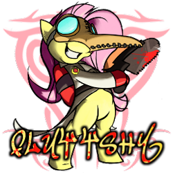 Size: 256x256 | Tagged: safe, artist:thaddeusc, fluttershy, pegasus, pony, medic, plague doctor mask, simple background, solo, spray, team fortress 2, transparent background