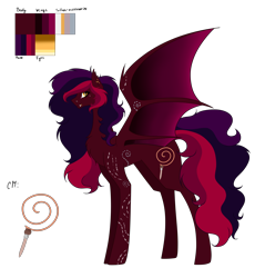 Size: 6200x6496 | Tagged: safe, artist:moonlight0shadow0, oc, oc only, oc:high gothic, bat pony, pony, bat pony oc, chest fluff, ear piercing, earring, female, jewelry, lip piercing, mare, multicolored hair, nose piercing, nose ring, piercing, reference sheet, simple background, solo, tattoo, transparent background