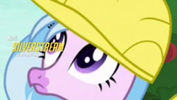 Size: 720x405 | Tagged: safe, edit, edited screencap, screencap, silverstream, non-compete clause, hard hat, nope