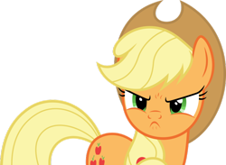 Size: 800x586 | Tagged: safe, artist:dashiesparkle, derpibooru import, applejack, earth pony, pony, no second prances, angry, applejack is not amused, cute, cute when angry, female, furious, jackabetes, mare, simple background, solo, transparent background, unamused, vector