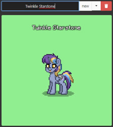 Size: 369x413 | Tagged: safe, oc, oc only, oc:twinkle starstone, alicorn, pony, alicorn oc, eyelashes, horn, pony town, tongue out, two toned wings, wings