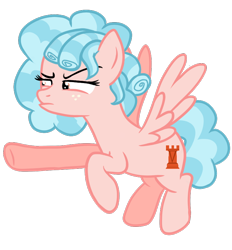 Size: 752x810 | Tagged: safe, cozy glow, pegasus, pony, cozy glow is not amused, female, flying, freckles, mare, older, older cozy glow, raised hoof, raised leg, simple background, solo, transparent background