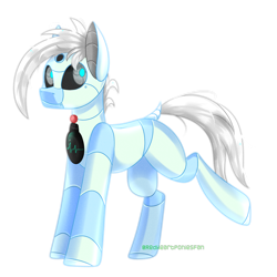 Size: 2000x2000 | Tagged: safe, artist:redheartponiesfan, oc, oc:leon, pony, robot, robot pony, male, simple background, solo, transparent background