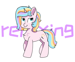 Size: 2750x2272 | Tagged: safe, artist:bbluna, oc, unicorn, simple background, white background