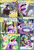 Size: 2160x3168 | Tagged: safe, artist:billblok, artist:firefanatic, derpibooru import, discord, fluttershy, rarity, twilight sparkle, twilight sparkle (alicorn), alicorn, pegasus, pony, unicorn, comic:friendship management, angry, asgore dreemurr, bed, coiling, coils, comic, crossover, cup, dialogue, teacup, undertale, what is hoo-man, yelling