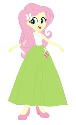 Size: 358x591 | Tagged: safe, artist:starman1999, fluttershy, human, equestria girls, base used, clothes, female, humanized, long skirt, skirt, solo