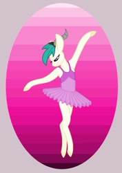 Size: 753x1061 | Tagged: safe, artist:emberskydragon, oc, oc:capricorn, pony, ballerina, ballet, capricorn pony, clothes, en pointe, horns, tutu, zodiac pony, zodiac sign