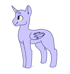 Size: 866x922 | Tagged: safe, artist:mvdkips, alicorn, pegasus, pony, unicorn, base, lineart, solo