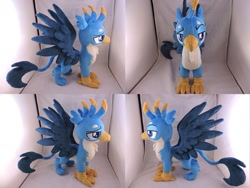 Size: 1597x1199 | Tagged: safe, artist:little-broy-peep, gallus, griffon, irl, photo, plushie, solo