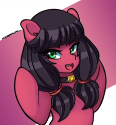 Size: 2240x2400 | Tagged: safe, artist:ciderpunk, oc, oc:macdolia, pony, choker, cute