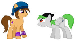 Size: 5919x3177 | Tagged: safe, artist:petraea, oc, oc only, earth pony, pegasus, pony, male, simple background, stallion, transparent background, vector