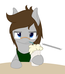 Size: 500x566 | Tagged: safe, artist:phoenixswift, oc, oc:fuselight, pegasus, pony, male, milkshake, solo, stallion