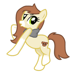 Size: 1340x1288 | Tagged: safe, artist:rainbow eevee, oc, oc:gerbil star, pony, blowing a kiss, clothes, female, scarf, simple background, solo, standing, transparent background, vector