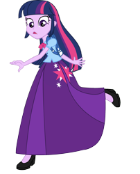 Size: 1428x1766 | Tagged: safe, artist:cartoonmasterv3, twilight sparkle, twilight sparkle (alicorn), alicorn, equestria girls, alternate universe, clothes, long skirt, skirt, solo, vector