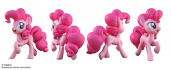 Size: 1969x800 | Tagged: safe, artist:andrew hickinbottom, pinkie pie, pony, 3d, 3d model, open mouth, solo