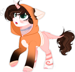 Size: 1940x1871 | Tagged: safe, artist:sh3llysh00, oc, oc:alex, pony, unicorn, clothes, female, hoodie, mare, simple background, solo, transparent background