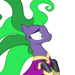 Size: 1080x1080 | Tagged: safe, edit, edited screencap, screencap, mane-iac, pony, power ponies (episode), background removed, cropped, female, mare, not a vector, simple background, solo, transparent background, worried, wtf