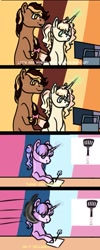 Size: 565x1414 | Tagged: safe, artist:grateful-dead-raised, oc, oc:angel puff, oc:honey citrus, oc:maple treat, earth pony, pony, unicorn, offspring, parent:applejack, parent:cheese sandwich, parent:party favor, parent:pinkie pie, parents:cheesejack, parents:partypie