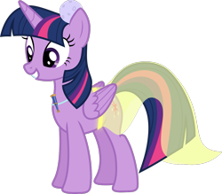 Size: 1235x1080 | Tagged: safe, artist:iknowpony, twilight sparkle, twilight sparkle (alicorn), alicorn, pony, .svg available, clothes, dress, female, mare, simple background, smiling, solo, transparent background, vector