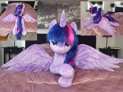 Size: 1982x1486 | Tagged: safe, artist:epicrainbowcrafts, twilight sparkle, twilight sparkle (alicorn), alicorn, pony, irl, photo, plushie, solo