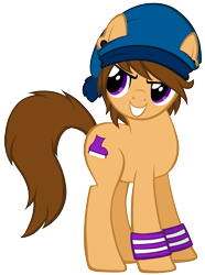 Size: 2843x3811 | Tagged: safe, artist:petraea, oc, oc only, earth pony, pony, beanie, hat, male, simple background, solo, stallion, transparent background, vector