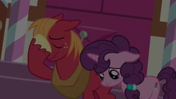 Size: 1920x1080 | Tagged: safe, screencap, big macintosh, sugar belle, pony, the big mac question, facehoof, floppy ears