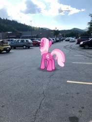 Size: 3024x4032 | Tagged: safe, photographer:undeadponysoldier, cheerilee, pony, augmented reality, car, female, food, gameloft, irl, mare, parking lot, photo, ponies in real life, subway, suv, van, vehicle, walmart