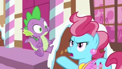 Size: 1920x1080 | Tagged: safe, screencap, cup cake, spike, dragon, pony, the big mac question, winged spike