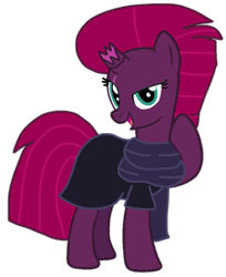 Size: 848x1040 | Tagged: safe, artist:徐詩珮, fizzlepop berrytwist, tempest shadow, pony, unicorn, alternate universe, base used, broken horn, clothes, cute, horn, scarf, simple background, tempestbetes, transparent background