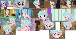 Size: 6104x3208 | Tagged: safe, edit, screencap, cozy glow, pegasus, pony, marks for effort, school raze, compilation, smiling, solo