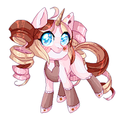 Size: 300x300 | Tagged: safe, artist:yamikonek0, pony, unicorn, commission, cute, pixel art