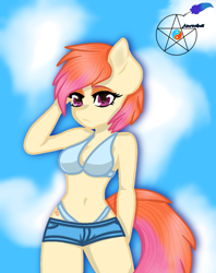 Size: 966x1217 | Tagged: safe, artist:azurasquill, oc, anthro, base used, clothes, swimsuit