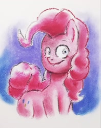 Size: 1613x2048 | Tagged: safe, artist:raph13th, pinkie pie, pony, dry pastel, traditional art