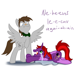 Size: 2000x2000 | Tagged: safe, artist:maplesquidarts, oc, oc:fuselight, oc:rogue dream, pegasus, pony, unicorn, crying, female, male, mare, simple background, stallion, white background