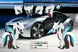 Size: 1037x689 | Tagged: safe, oc, oc only, pony, bmw, bmw i8, car, female, mare, race