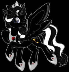 Size: 649x680 | Tagged: safe, artist:missmele-madness, oc, oc:birdie, alicorn, pony, black background, female, mare, simple background, solo