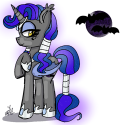 Size: 768x768 | Tagged: safe, artist:awoomarblesoda, oc, oc:moonstone, alicorn, bat pony, bat pony alicorn, pony, female, mare, parent:night guard, parent:princess luna, parents:guardluna, simple background, solo, transparent background