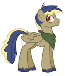 Size: 569x664 | Tagged: safe, artist:ipandacakes, oc, oc:apple buck, pegasus, pony, magical lesbian spawn, male, offspring, parent:applejack, parent:rainbow dash, parents:appledash, simple background, solo, teenager, transparent background