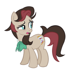 Size: 1024x1024 | Tagged: safe, artist:herfaithfulstudent, oc, oc only, oc:corellia, earth pony, pony, bowtie, next generation, offspring, parent:doctor whooves, parent:roseluck, parents:doctorrose, simple background, solo, vector