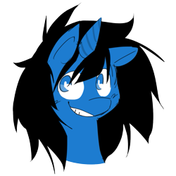 Size: 647x647 | Tagged: safe, artist:doodlegamertj, oc, oc only, oc:faintshadow, pony, unicorn, simple background, smiling, smirk, solo, transparent background