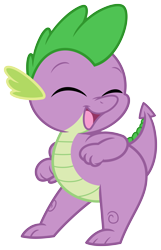 Size: 3217x4999 | Tagged: safe, artist:joey darkmeat, artist:zutheskunk traces, spike, dragon, absurd resolution, baby, baby dragon, cute, dancing, eyes closed, open mouth, smiling, solo, spikabetes, standing, stupid sexy spike, vector, vector trace